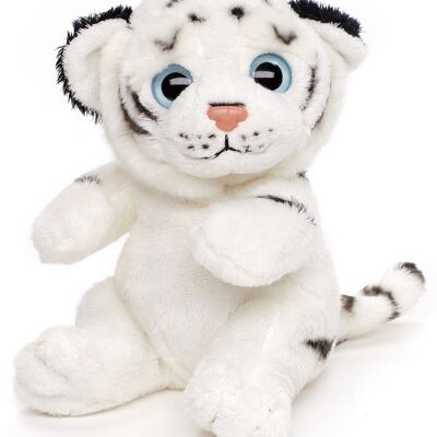 White Tiger Plushie - 16 cm (height) - Keywords: Exotic wild animal, plush, plush toy, stuffed animal, cuddly toy