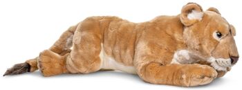 Lionne, couchée - 78 cm (longueur) - Mots clés : Animal sauvage exotique, lion, peluche, peluche, peluche, peluche 2