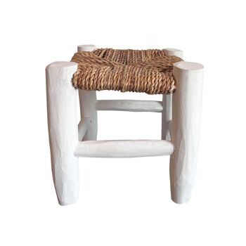 Tabouret Marocain Blanc S 1