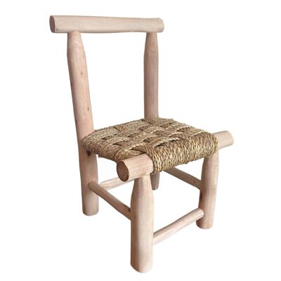 Japandi wooden children's chair