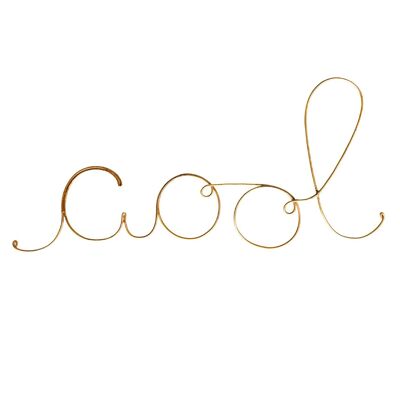 Parola filo di ottone dorato COOL