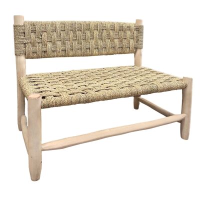 Large Moroccan wooden bench