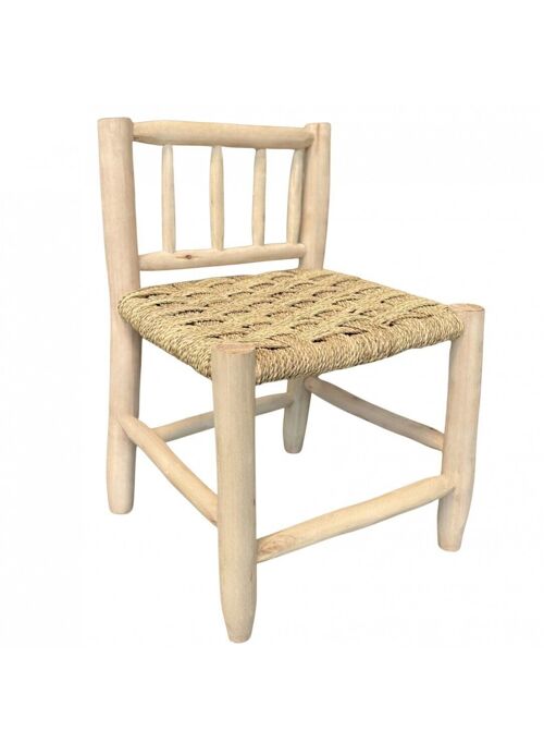 Chaise en bois de laurier et doum