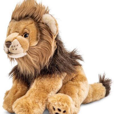 León sentado - 30 cm (largo) - Palabras clave: animal salvaje exótico, peluche, peluche, peluche, peluche