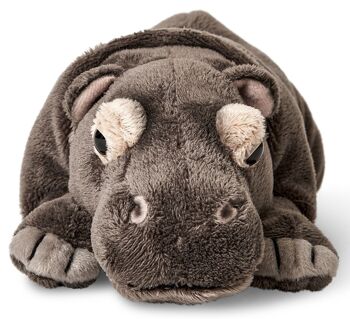 Hippopotame, couché - 30 cm (longueur) - Mots clés : Animal sauvage exotique, hippopotame, hippopotame, peluche, peluche, peluche, peluche 2