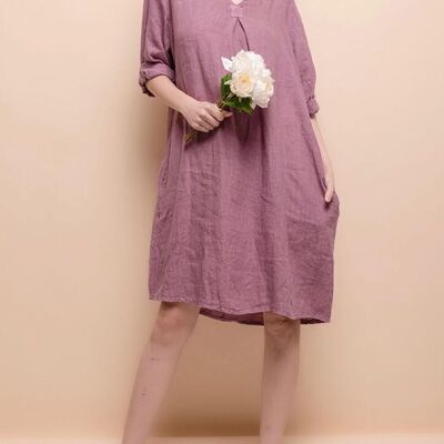 dress 88018 100% linen