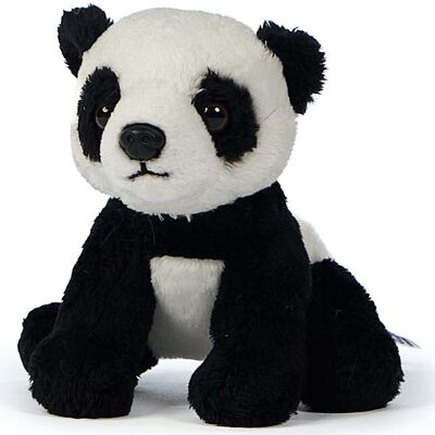 Oso Panda de peluche - 14 cm (largo) - Palabras clave: animal salvaje exótico, oso, panda, peluche, peluche, peluche, peluche