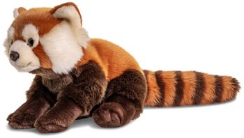 Panda roux, assis - 27 cm (longueur) - Mots clés : Animal sauvage exotique, ours, peluche, peluche, peluche, peluche 3