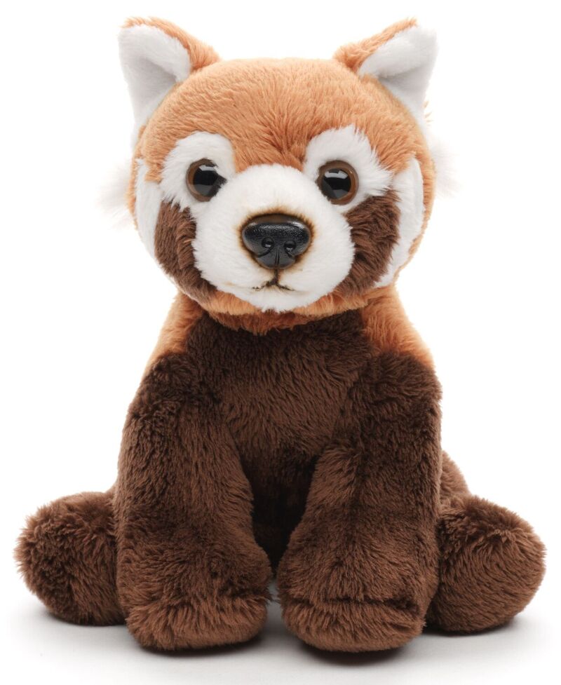 Peluche De Panda Rojo Sentado – 27 Cm De Largo, Pelaje Suave Y Relleno Reciclado, De La Marca Uni-Toys