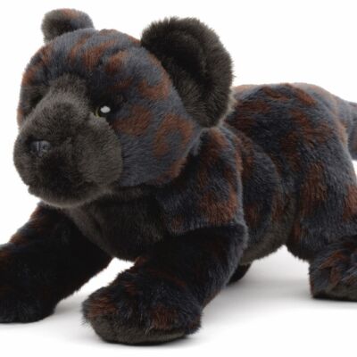 Schwarzer Panther, sitzend - 31 cm (Länge) - Keywords: Exotisches Wildtier, Plüsch, Plüschtier, Stofftier, Kuscheltier