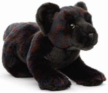 Panthère noire, assise - 31 cm (longueur) - Mots clés : Animal sauvage exotique, peluche, peluche, peluche, peluche 2