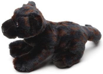 Panthère noire, assise - 25 cm (longueur) - Mots clés : Animal sauvage exotique, peluche, peluche, peluche, peluche 3