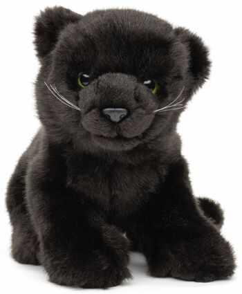 Black Panther Baby, assis - 25 cm (longueur) - Mots clés : Animal sauvage exotique, peluche, peluche, peluche, peluche 2