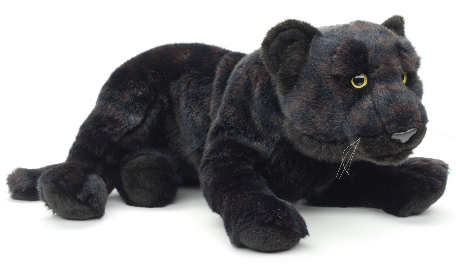 Pantera negra, tumbada - 58 cm (largo) - Palabras clave: animal salvaje exótico, peluche, peluche, peluche, peluche