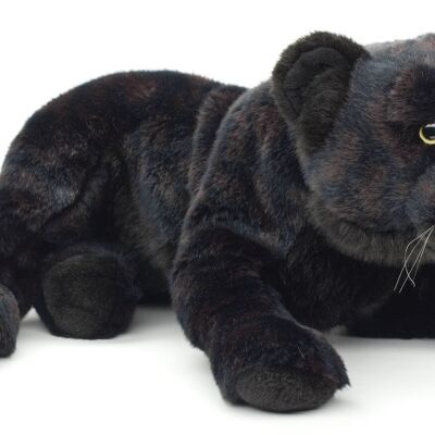 Pantera nera, sdraiata - 58 cm (lunghezza) - Parole chiave: animale selvatico esotico, peluche, peluche, animale di peluche, peluche