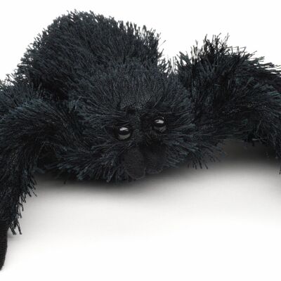 Black spider - 15 cm (length) - Keywords: Exotic wild animal, insect, plush, plush toy, stuffed animal, cuddly toy