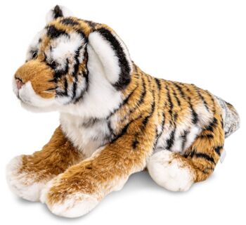 Petit tigre couché - 33 cm (longueur) - Mots clés : Animal sauvage exotique, peluche, peluche, peluche, peluche 2