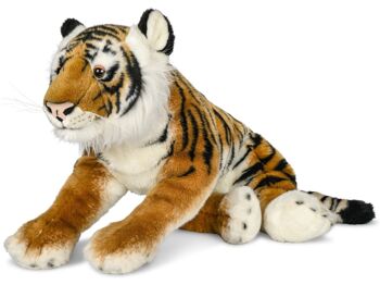 Tigre, couché - 75 cm (longueur) - Mots clés : Animal sauvage exotique, peluche, peluche, peluche, peluche 1