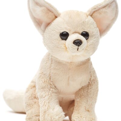 Bebé zorro del desierto, zorro fennec - 18 cm (alto) - Palabras clave: animal salvaje exótico, zorro, peluche, peluche, peluche, peluche