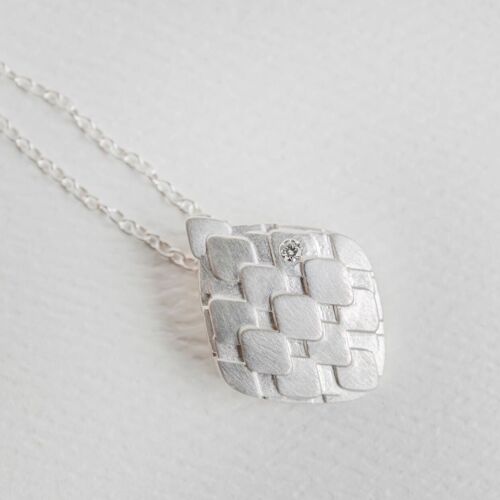 Diamond and Art Deco Silver Necklace