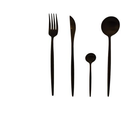 Gemeo Serwa Design Cutlery 16pcs set Black Matt