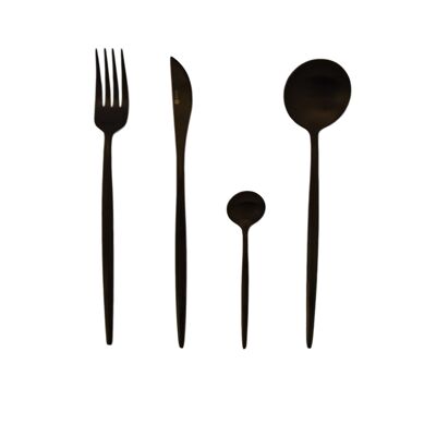 Gemeo Serwa Design Ménagère 16pcs noir mat