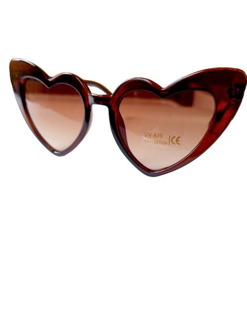 Children's sunglasses Heart brown | sunglasses