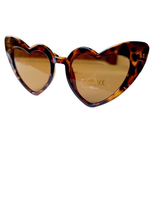 Children's sunglasses Heart leopard | sunglasses