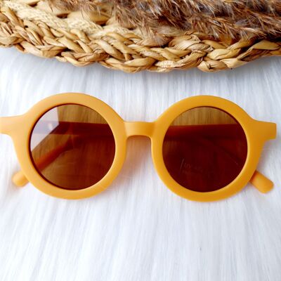 Kindersonnenbrille Retro Gelb | Sonnenbrille