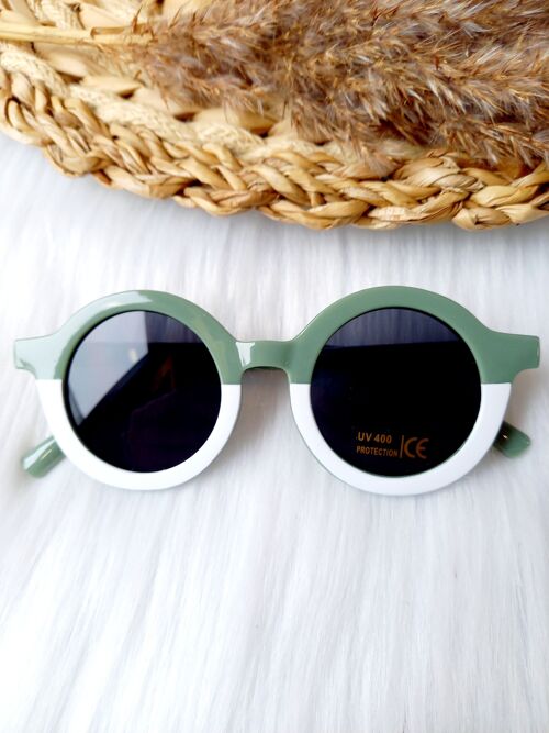 Children's sunglasses Retro Green/white | sunglasses