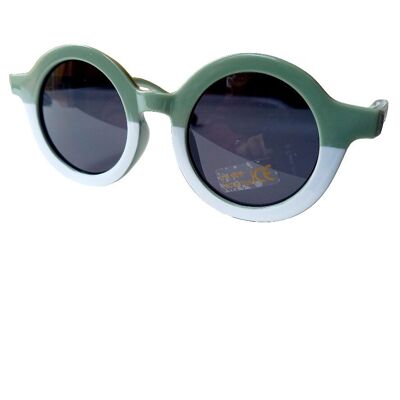 Kindersonnenbrille Retro Grün/Weiß | Sonnenbrille