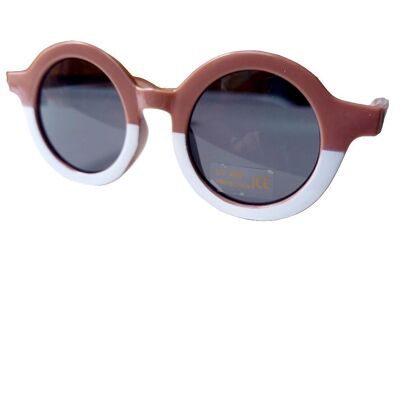 Kindersonnenbrille Retro Woodchuck/weiß | Sonnenbrille