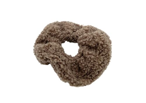 Scrunchie Haarband Teddy Taupe