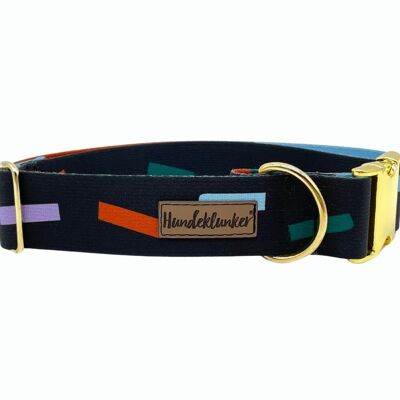 Dog collar Juno (rPet) gold/silver