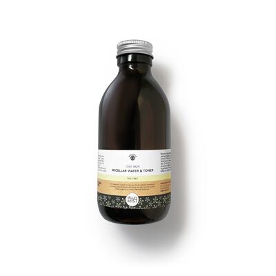 Agua micelar para pieles grasas - limoncillo, árbol de té y enebro 200ml