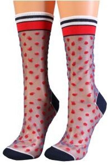 Chaussettes transparentes à pois BLAKELY taille 6-9 4