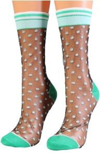 Chaussettes transparentes à pois BLAKELY taille 6-9 9