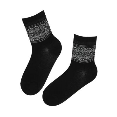 PAXTON chaussettes en coton noir taille 6-9
