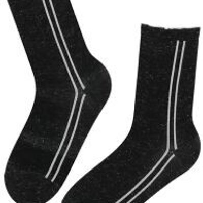MARIAH gestreifte, glitzernde Socken, Größe 6–9