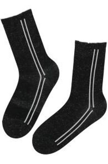 Chaussettes scintillantes rayées MARIAH taille 6-9 1