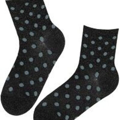 Calcetines ELMI brillantes con lunares talla 6-9