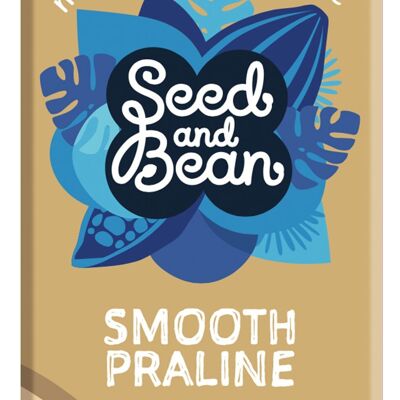 Seed and Bean Smooth Praline Milk 37% Organic 10x75g Chocolate Bar