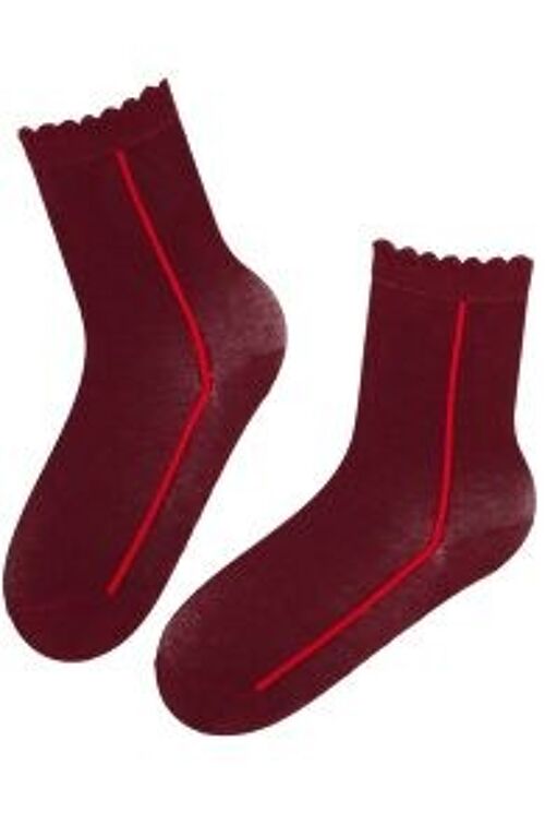 KRISTI socks with a stripe size 6-9