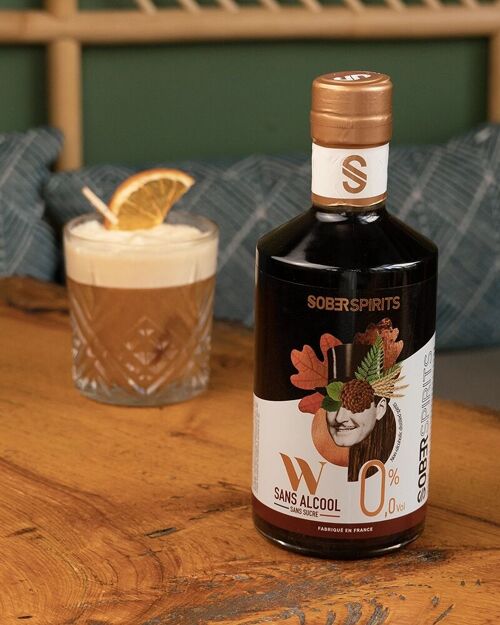 Spiritueux Sans Alcool - Sober Spirits W 0.0% 50cl - Alternative au Whisky Bourbon