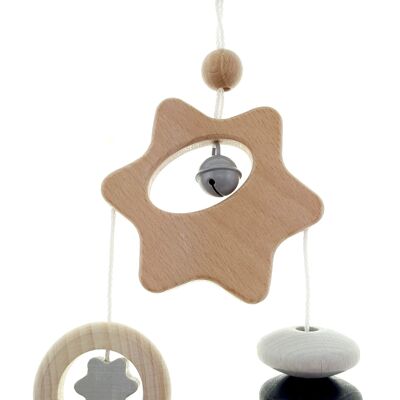 Mini trapeze star, natural black