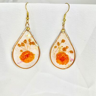 EARRING Dried flowers