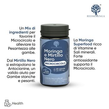Complément Alimentaire Microcirculation Moringa et Myrtille 2