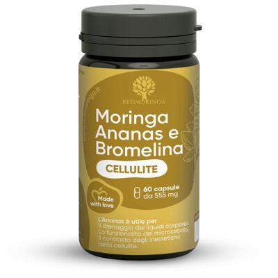 Nahrungsergänzungsmittel aus Moringa, Ananas und Bromelain, Cellulite