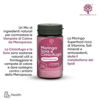 Complément Alimentaire Isoflavones de Soja, Cimicifuga, Moringa, Ménopause 5