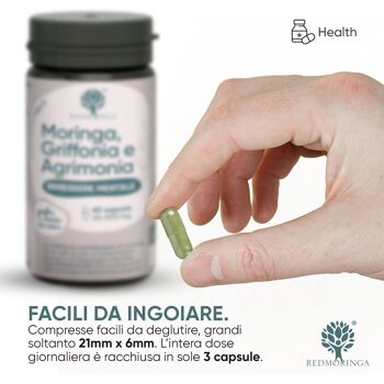 Complément alimentaire contre l'anxiété, Moringa, Fleurs de Bach, Griffonia, Vitamine B6, Anxiété et Stress 2